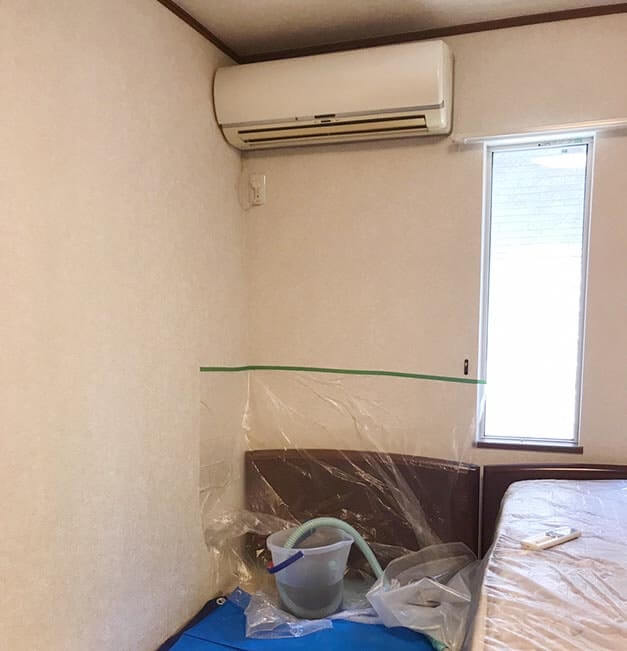 エアコンクリーニング-上井草-寝室のエアコン