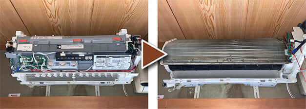 エアコンクリーニング-江戸川-エアコンの簡易分解